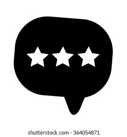 Speech bubble icon Illustration symbol design