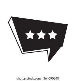 Speech bubble icon Illustration symbol design