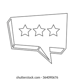Speech bubble icon Illustration symbol design