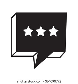 Speech bubble icon Illustration symbol design