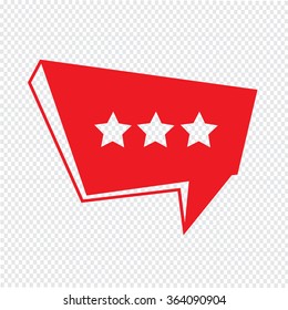Speech bubble icon Illustration symbol design
