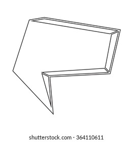 Speech bubble icon Illustration symbol design