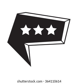 Speech bubble icon Illustration symbol design