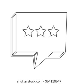 Speech bubble icon Illustration symbol design