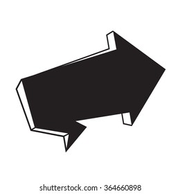 Speech bubble icon Illustration symbol design
