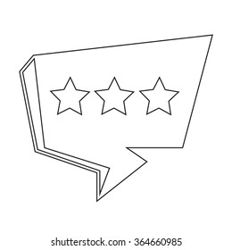 Speech bubble icon Illustration symbol design