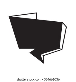 Speech bubble icon Illustration symbol design