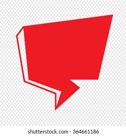 Speech bubble icon Illustration symbol design
