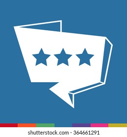 Speech bubble icon Illustration symbol design