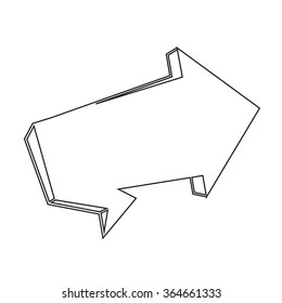 Speech bubble icon Illustration symbol design