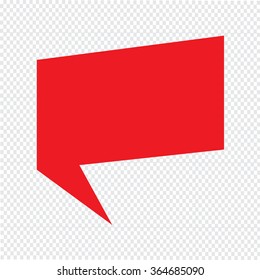 Speech bubble icon Illustration symbol design
