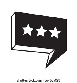 Speech bubble icon Illustration symbol design