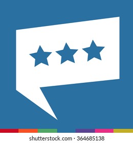 Speech bubble icon Illustration symbol design