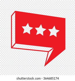 Speech bubble icon Illustration symbol design