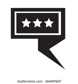 Speech bubble icon Illustration symbol design