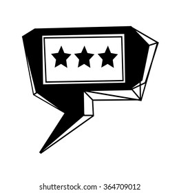 Speech bubble icon Illustration symbol design
