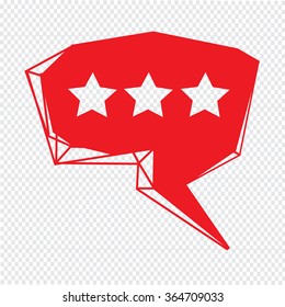 Speech bubble icon Illustration symbol design
