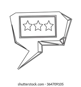 Speech bubble icon Illustration symbol design