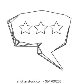 Speech bubble icon Illustration symbol design