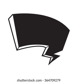Speech bubble icon Illustration symbol design
