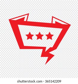 Speech bubble icon Illustration symbol design