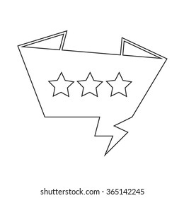 Speech bubble icon Illustration symbol design