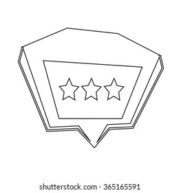 Speech bubble icon Illustration symbol design