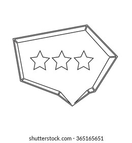 Speech bubble icon Illustration symbol design