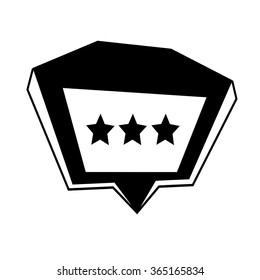 Speech bubble icon Illustration symbol design