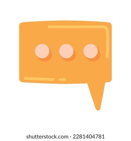 speech bubble icon isolated design