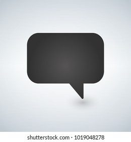 Speech bubble icon, isolated. Flat design. vector illustration.