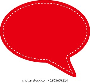 Speech bubble icon, isolated. Flat design.