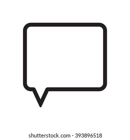 Speech  bubble  icon,  isolated. Flat  design.