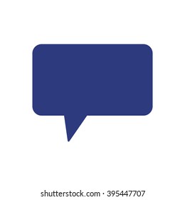 Speech  bubble  icon,  isolated. Flat  design.