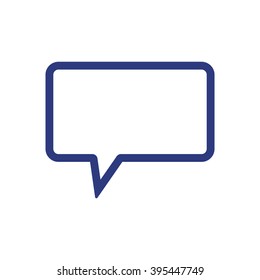 Speech  bubble   icon,  isolated. Flat  design.