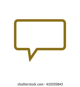 Speech  bubble  icon,  isolated. Flat  design.