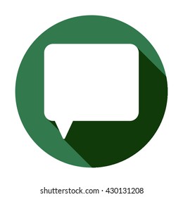 Speech bubble  icon,  isolated. Flat  design.