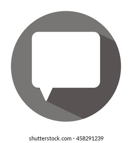 Speech bubble    icon,  isolated. Flat  design.