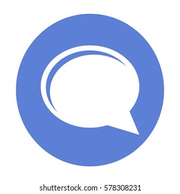 Icono de burbuja de voz, aislado. Diseño plano.