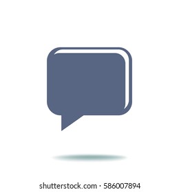 Icono de burbuja de voz, aislado. Diseño plano.