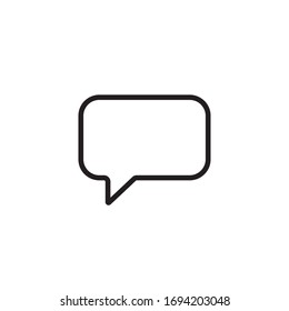 Icono de burbuja de voz aislado en fondo blanco