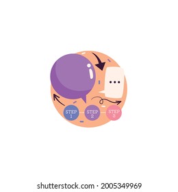 Speech Bubble Icon isolated On White Background