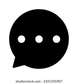 Sprechblase-Symbol einzeln auf weißem Hintergrund