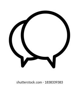 speech bubble icon or logo isolated sign symbol vector illustration - high quality black style vector icons
