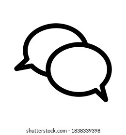 speech bubble icon or logo isolated sign symbol vector illustration - high quality black style vector icons
