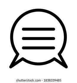 speech bubble icon or logo isolated sign symbol vector illustration - high quality black style vector icons
