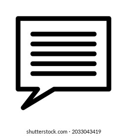 icono de burbuja de voz o logotipo símbolo de signo aislado ilustración vectorial - iconos vectoriales de estilo negro de alta calidad
