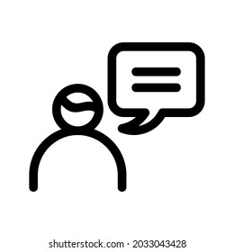speech bubble icon or logo isolated sign symbol vector illustration - high quality black style vector icons
