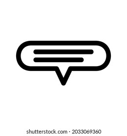 speech bubble icon or logo isolated sign symbol vector illustration - high quality black style vector icons
