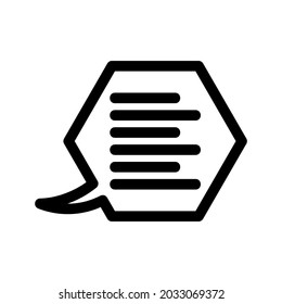 speech bubble icon or logo isolated sign symbol vector illustration - high quality black style vector icons
